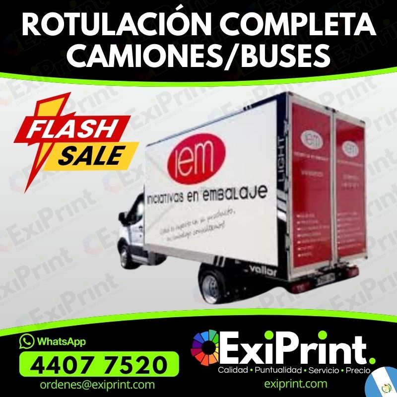 Oferta Rotulación Completa de Camiones o Buses
